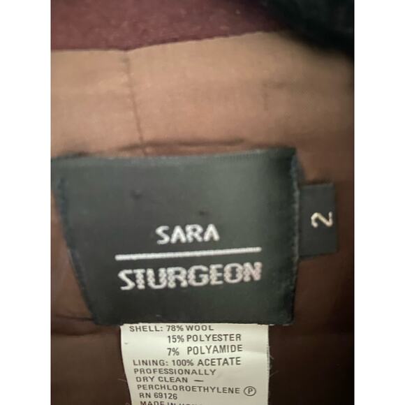 Vintage Sara Sturgeon Maroon Suit Size 2 - Picture 3 of 4